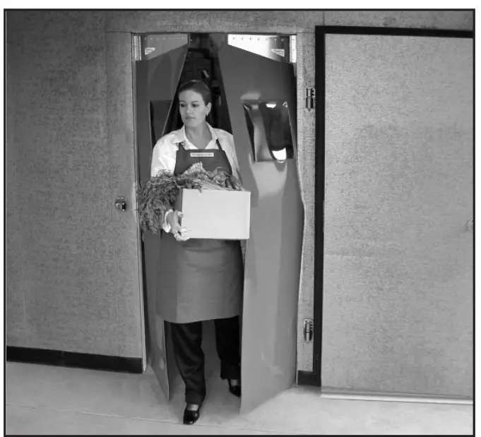 Curtron PP-C-080-4896 Polar-Pro Flexible Swinging Door for Walk-In CoolerFreezers,high-PRODUCT