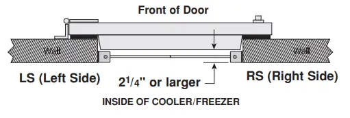 Curtron PP-C-080-4896 Polar-Pro Flexible Swinging Door for Walk-In Coolers & Freezers, 48" wide x 96" high-FIG2