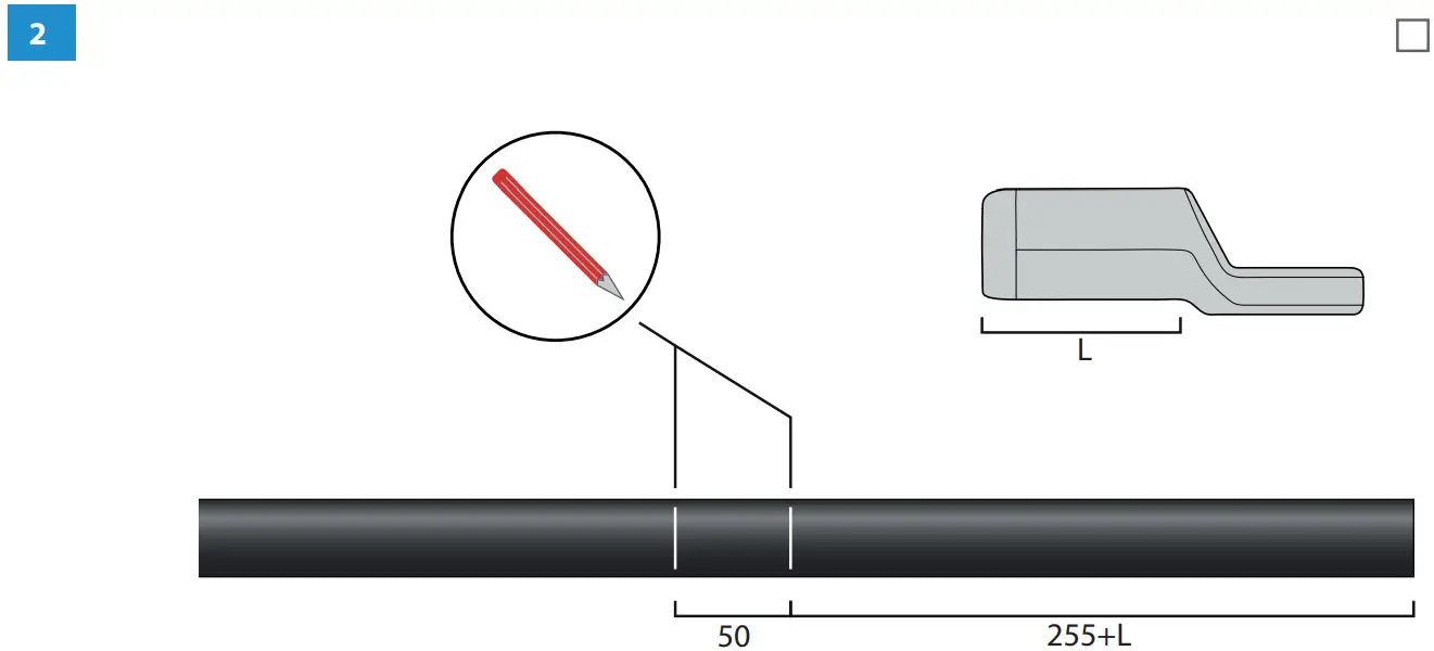 ENSTO COT1 2402 Cold shrink outdoor term - Figure 2