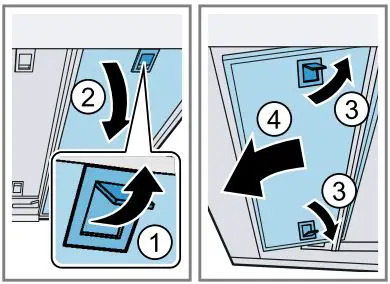 SIEMENS LI64MA531B iQ300 Telescopic Hoods User Manual - Removing the grease filter