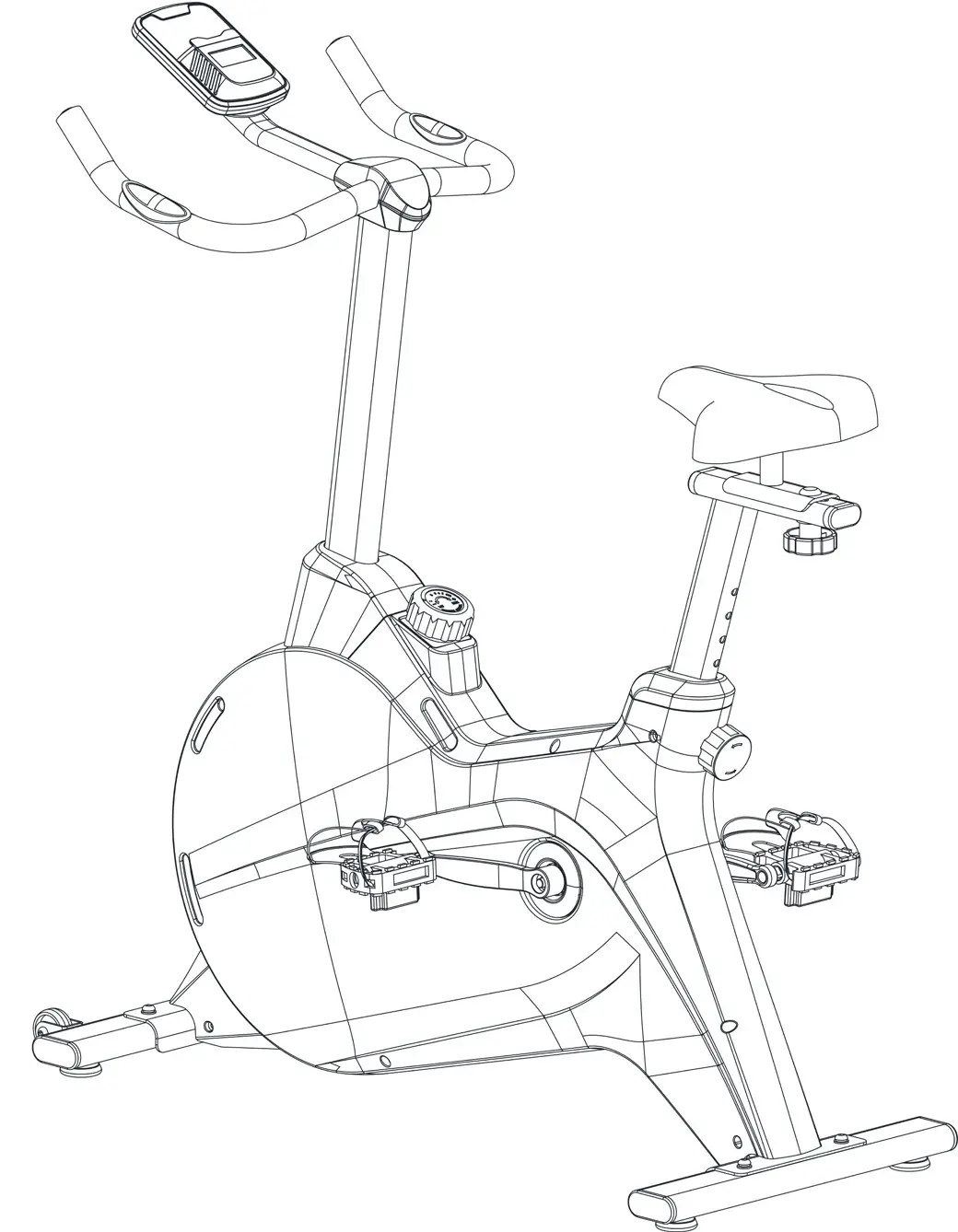 FORTIS FSMFWSK400A SK-400 Magnetic Flywheel Spin Bike -