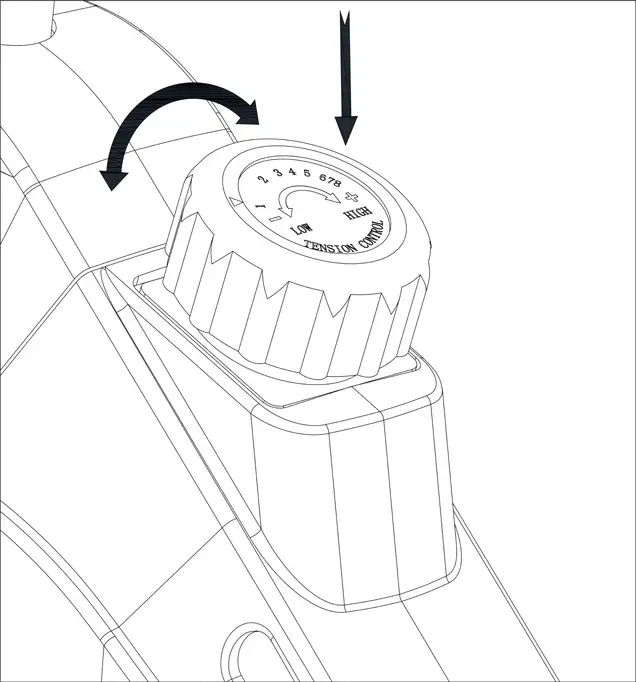 FORTIS FSMFWSK400A SK-400 Magnetic Flywheel Spin Bike - Emergency Brake