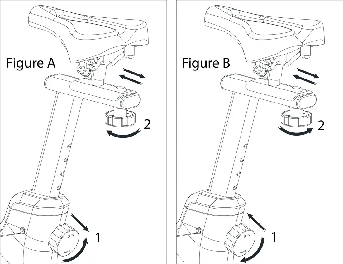 FORTIS FSMFWSK400A SK-400 Magnetic Flywheel Spin Bike - Seat Adjustment