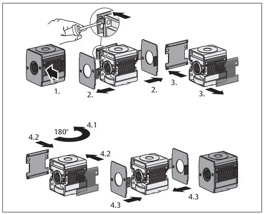 Changing the housing cover