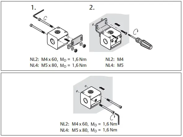 : Mounting with mounting plat