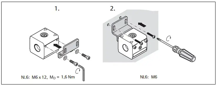 Mounting with mounting plat