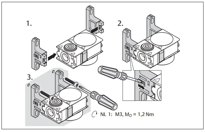 : Block assembly and mounting with block assembly kit