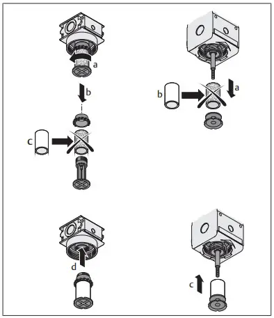 Exchanging the filter element