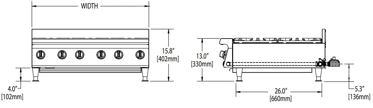 GARLAND UT Series US Range Heavy Duty Gas - Fig 2