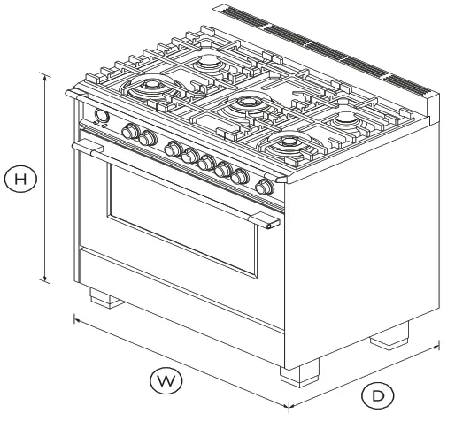 FISHER and PAYKEL OR36SCG6X1 36 Inch Self Cleaning 5 Burners Dual Fuel Range - 1