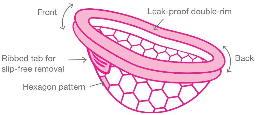 INTIMINA Ziggy Cup 2 Reusable Menstrual - Flat Fit design