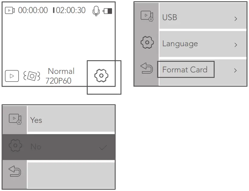 WOLFANG GA300 Action Camera - TF Card Formatting