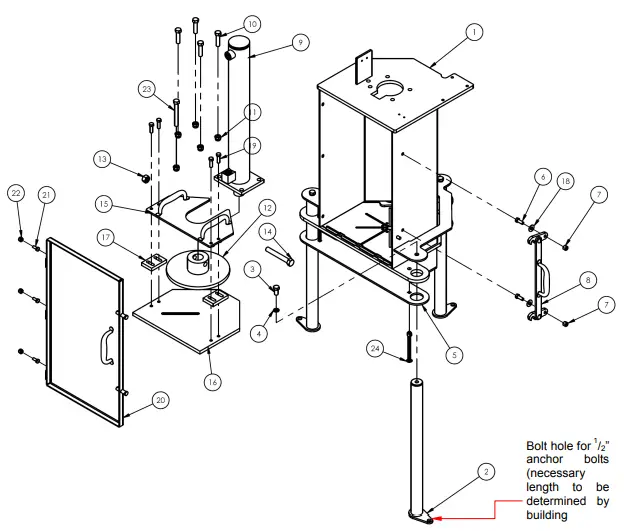 Vestil-HPC-405-Hydraulic-Pail-Crusher-Instruction-fig-5