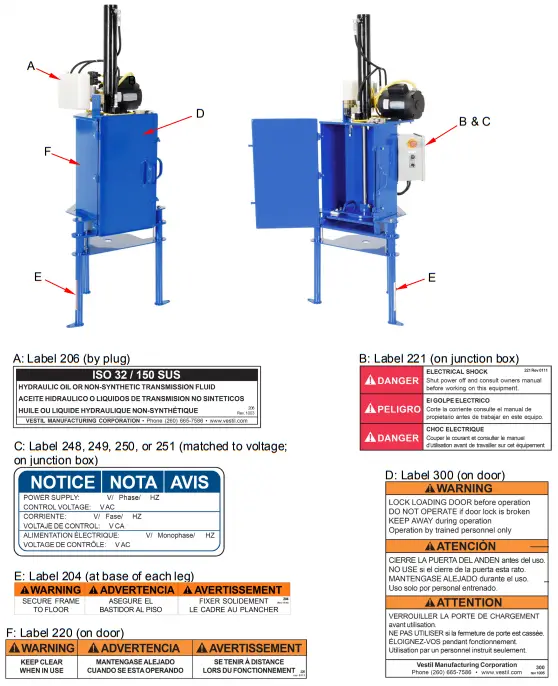Vestil-HPC-405-Hydraulic-Pail-Crusher-Instruction-fig-9