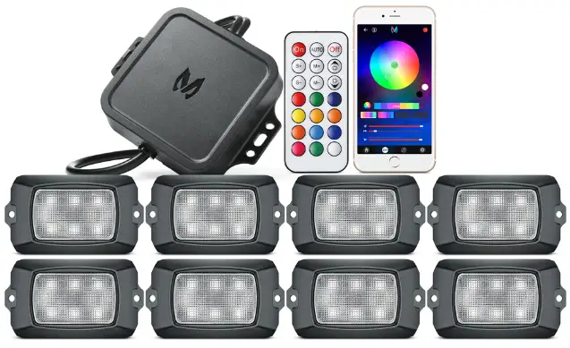 MICTUNING Q1 RGBW LED Rock Lights