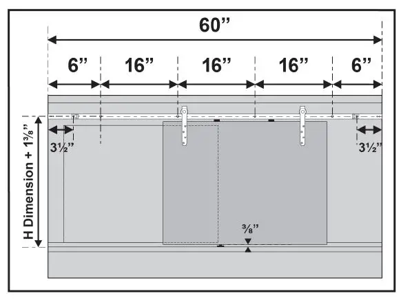 FURNITURE-SLIDING-DOOR-HARDWARE-FSDH-TOPKT-5-DD-Mini-Barn-Door-Style-Sliding-System-fig-4
