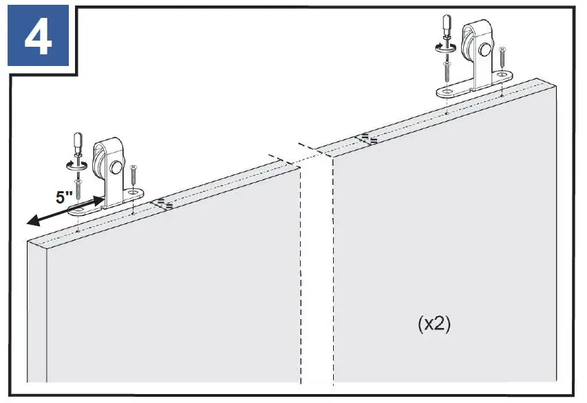 FURNITURE-SLIDING-DOOR-HARDWARE-FSDH-TOPKT-5-DD-Mini-Barn-Door-Style-Sliding-System-fig-8