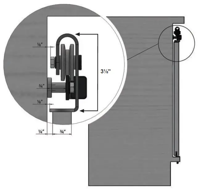FURNITURE-SLIDING-DOOR-HARDWARE-FSDH-TOPKT-5-DD-Mini-Barn-Door-Style-Sliding-System-fig-9