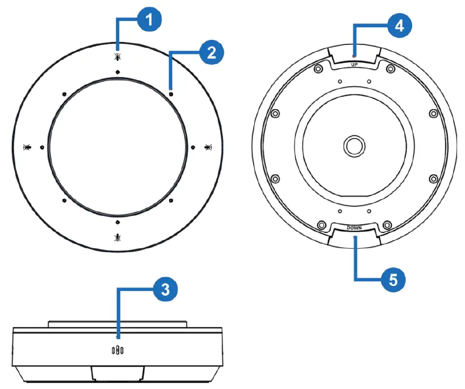 HALL TECHNOLOGIES HT-SATELLITE-EXT Add-On Microphone for the Mercury Video Bar 1