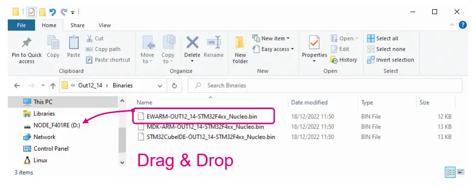 STMicroelectronics X-NUCLEO-OUT14A1 Industrial Digital Output Expansion Board - drop operation