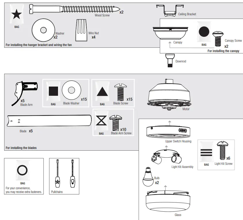 Hunter 52485 Anisten LED Light 52 Inch Ceiling Fan - Fig 2
