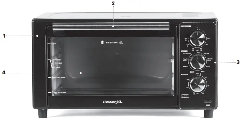 PowerXL B-AFO-002G Air Fryer Grill-Parts & Accessories