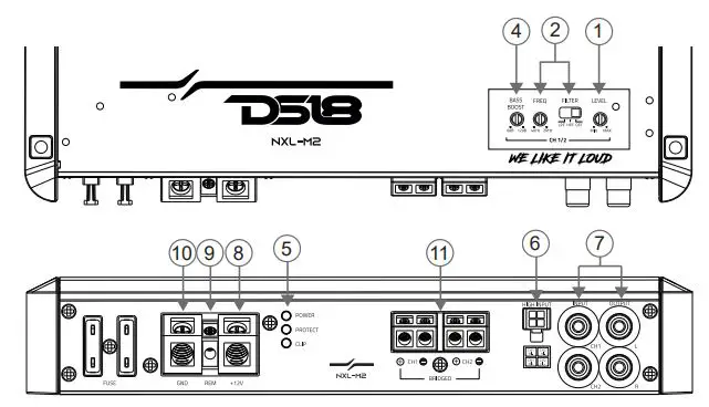 DS18-NXL-M4-Full-Range-4-Channel-IPX5-Marine-Grade-Amplifier-FIG-1
