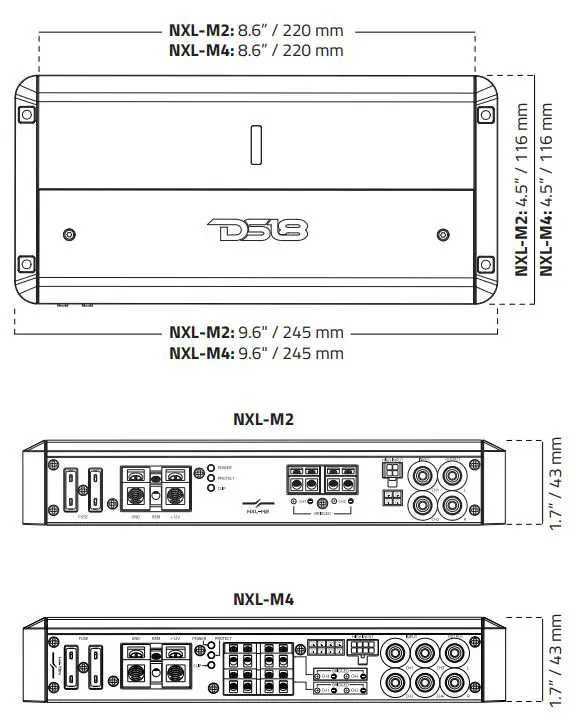 DS18-NXL-M4-Full-Range-4-Channel-IPX5-Marine-Grade-Amplifier-FIG-9