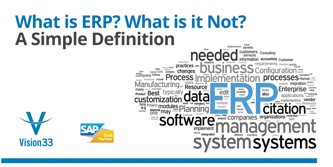 Vision33 Enterprise Resource Planning Software User Guide