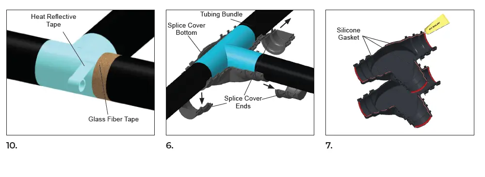 THERMON FAK-5LHT Tee Splice Kit for Tubing Bundles 7