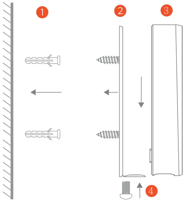 FUWEI SC061 WCR2 Smart Battery Doorbell - assembly steps