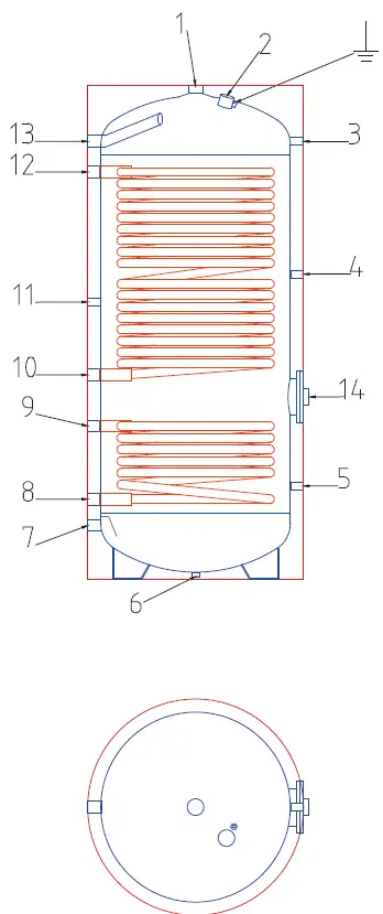 Ferroli ECOGEO H 2SP B Bollitori Tanks Storage Balloons 1