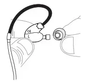 MEE audio X7 Plus Bluetooth Wireless Sports In-Ear Headphones - Installing Eartips