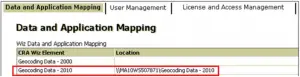 Note about Geocoding Data Path After