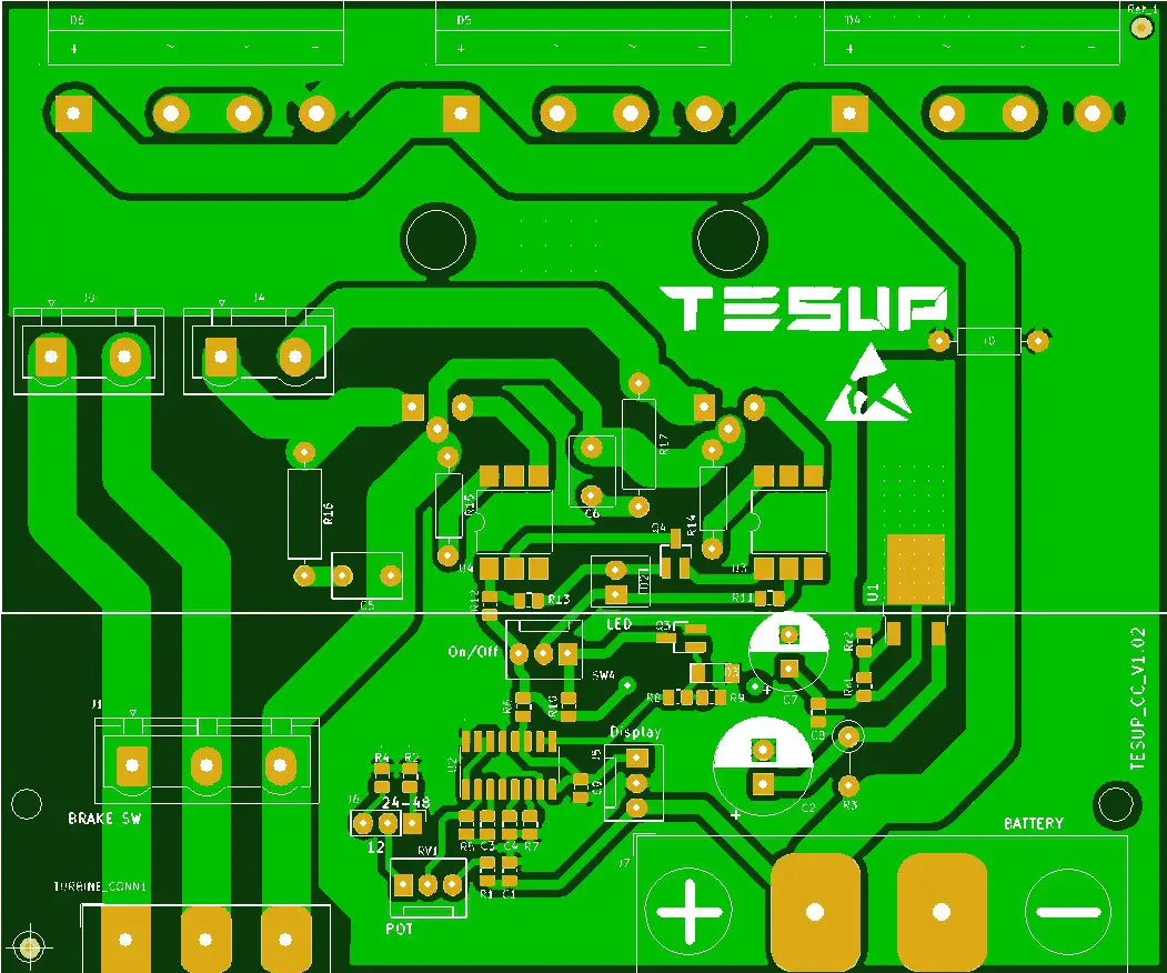 TESUP Wind Turbine Charge Controller - Moreover the cables of the wind turbine