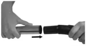 Connect telescoping extension Assembling