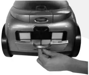 Replacing the post-motor HEPA media filter