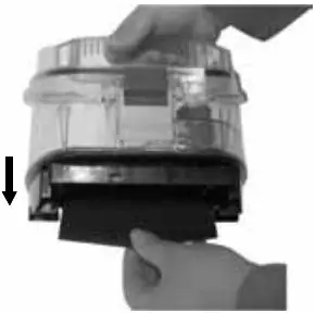 Dirt cup foam filter