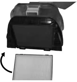 Re-install the filters in Dirt Cup