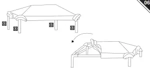Outsunny 84C-022 3 x 4m Party Tent Outdoor Gazebo Garden Canopy Party Wedding Shelter - instalation10