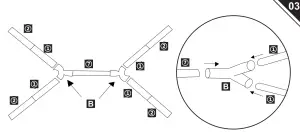 Outsunny 84C-022 3 x 4m Party Tent Outdoor Gazebo Garden Canopy Party Wedding Shelter - instalation4