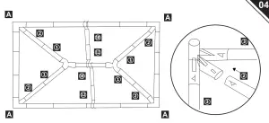 Outsunny 84C-022 3 x 4m Party Tent Outdoor Gazebo Garden Canopy Party Wedding Shelter - instalation5