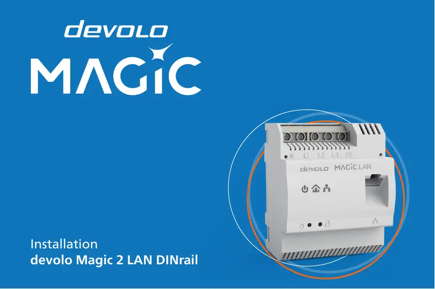 Devolo 8550 Magic 2 Lan Dinrail Din Rail Adapter Installation Guide