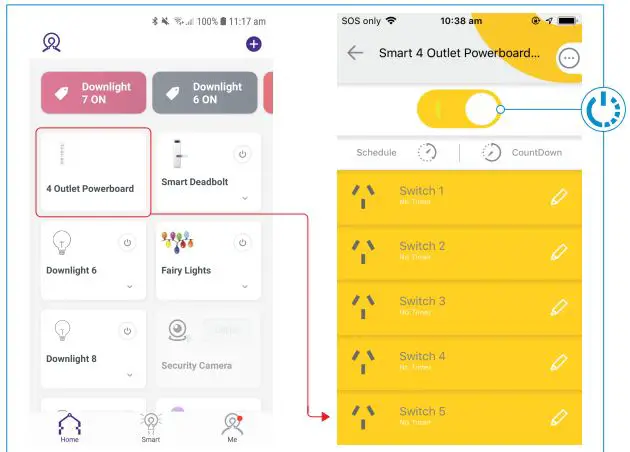Laser CSH-4PWB2USB Smart 4 Outlet Powerboard fig7