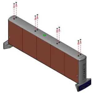 FIG 1 Remove top cover screw caps