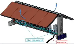 FIG 7 Flip up LED panel modules
