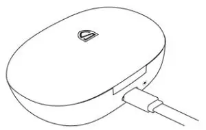 SOUNDPEATS MAC2 Bluetooth Headset - changing case