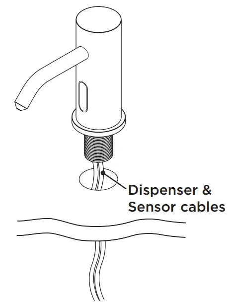 BRISTAN IRSD1 CP Infrared Automatic Soap Dispenser-Sensor cables