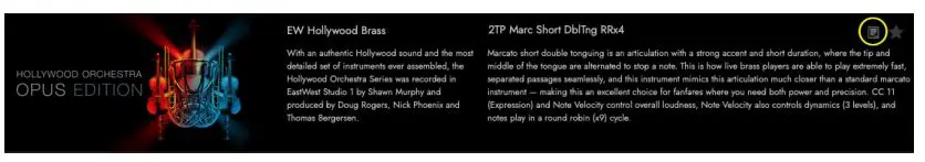 EASTWEST Hollywood Orchestra Opus Edition Software fig12