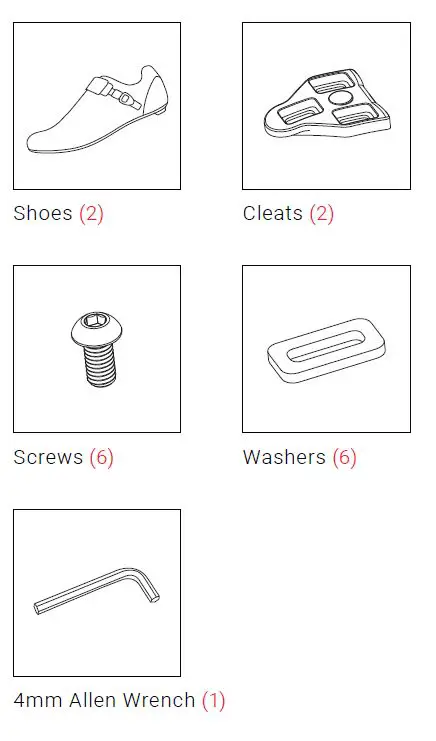 PELOTON Original Bike Cycling Shoes fig 1